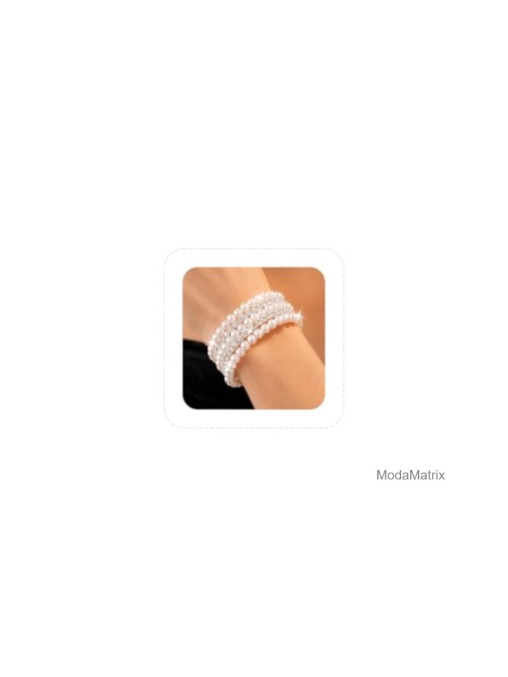 Chunky Pearl Layered Bangle Bracelet Women Vintage Rhinestone Multilayer Cuff